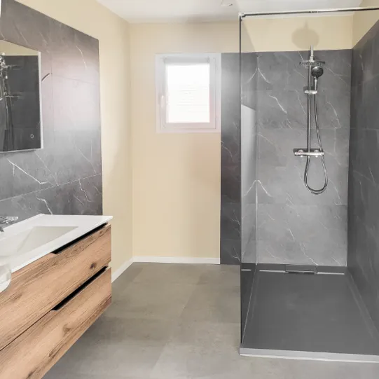 Pose de cloisons techniques et phoniques à Aix-les-Bains.