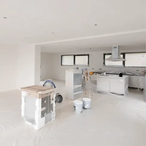 Cloison placo, séparation de volumes et réorganisation intérieure à Aix-les-Bains.