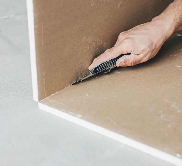 Travaux intérieurs pour logement neuf en Savoie.